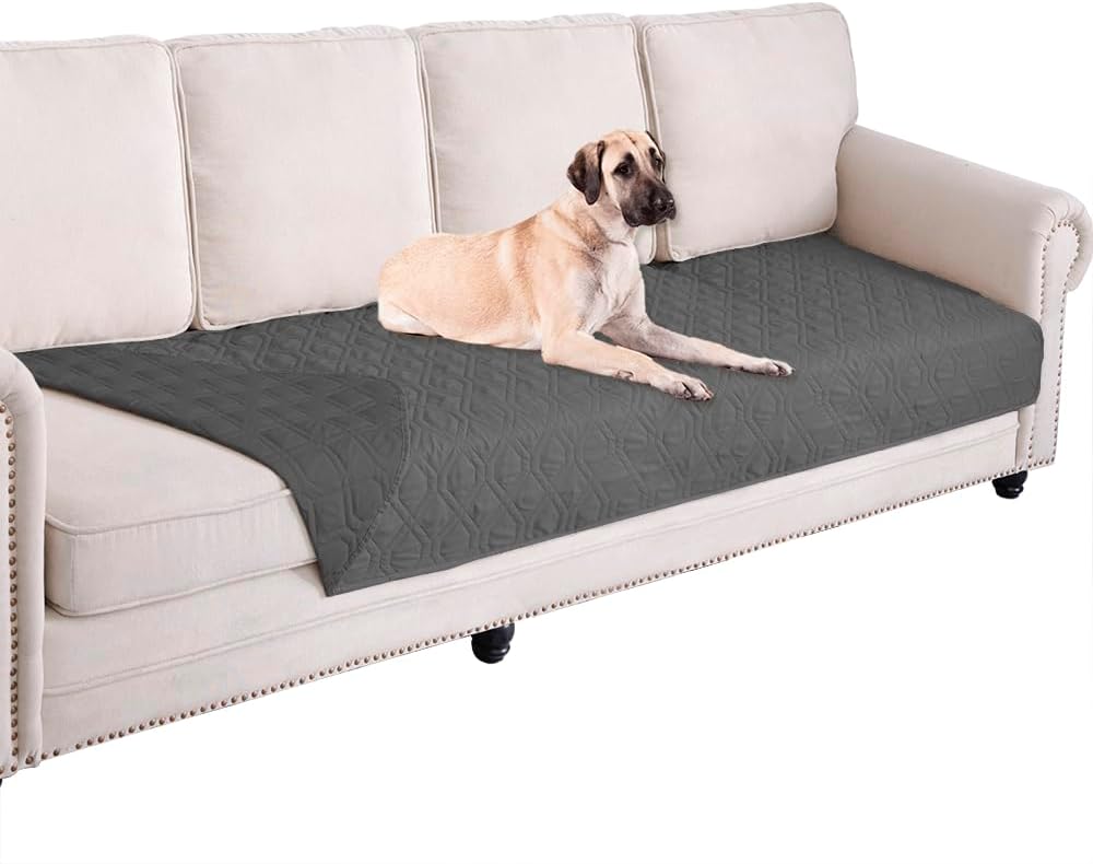 Waterproof Blanket Reversible Dog Bed Cover Pet Blanket for Furniture Bed Couch Sofa