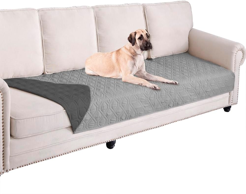 Waterproof Blanket Reversible Dog Bed Cover Pet Blanket for Furniture Bed Couch Sofa