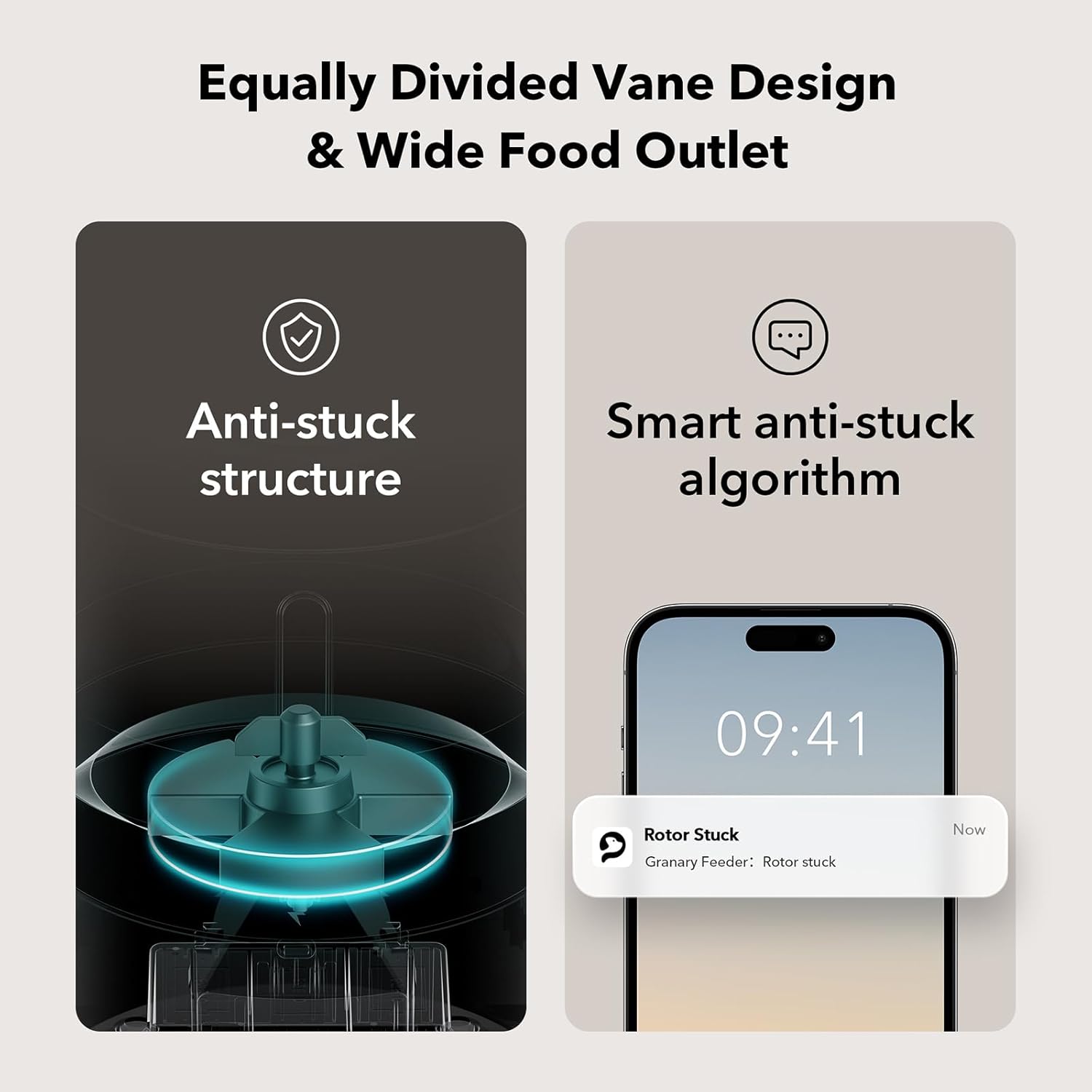 Automatic Cat Feeder, 5G Wifi Pet Feeder with Freshness Preservation, Timed Cat Feeders for Dry Food, up to 48 Portions 10 Meals per Day, Granary Pet Feeder for Cat/Dog