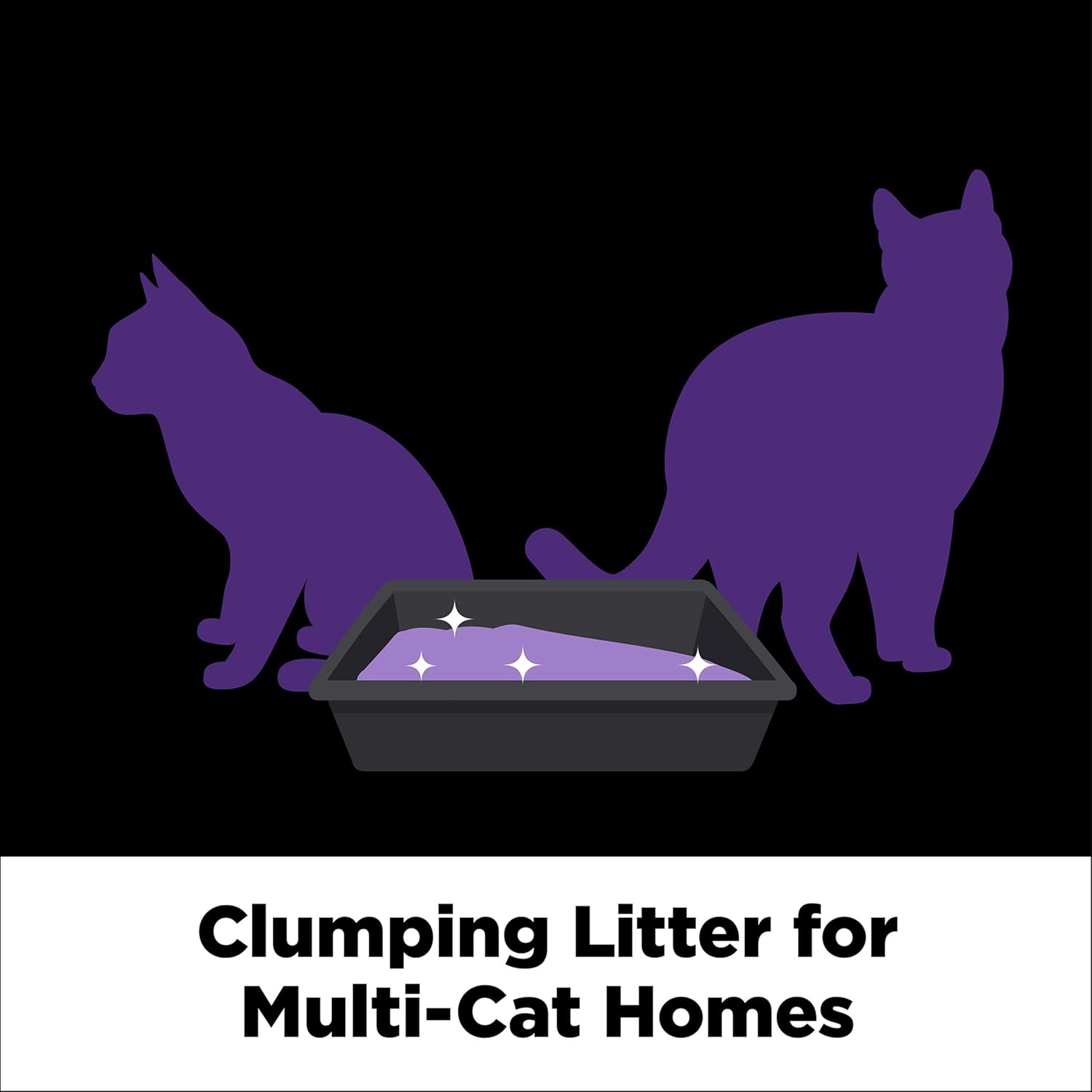 Clump & Seal SLIDE Platinum Multi-Cat Clumping Litter, Easy Clean, Superior Odor Control, 18 Lbs