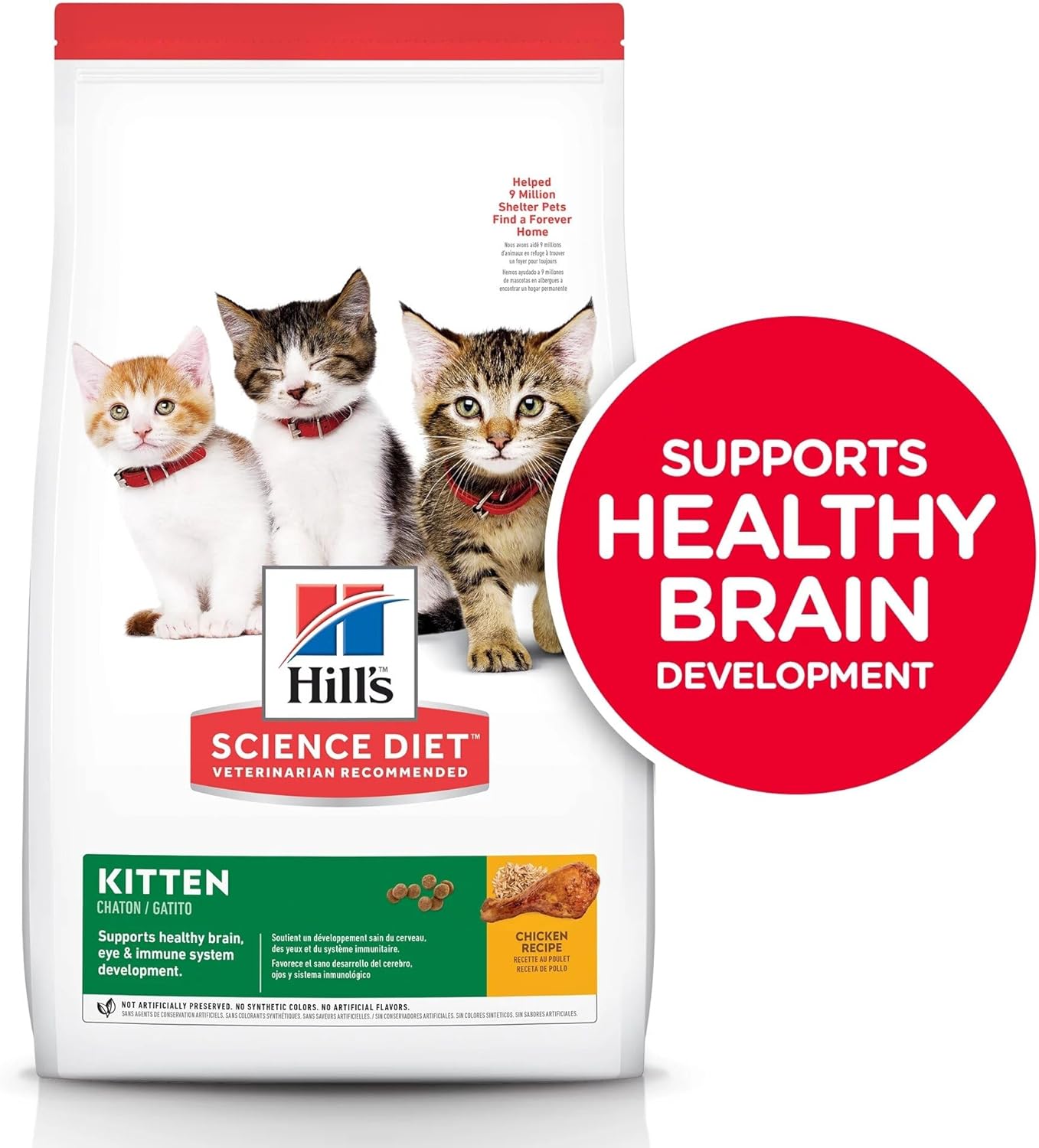 Kitten, Kitten Premium Nutrition, Dry Cat Food, Chicken Recipe, 7 Lb Bag