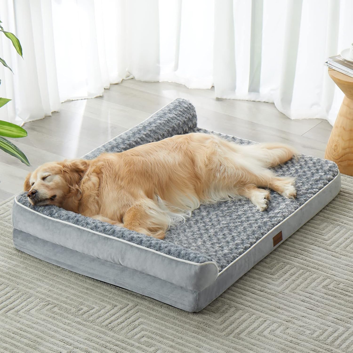 Orthopedic Dog Beds for Large Dogs-Waterproof Sofa Pet Bed with Removable Washable Cover, Big Dog Bed with Waterproof Lining and Nonskid Bottom,Pet Bed for Large Dogs