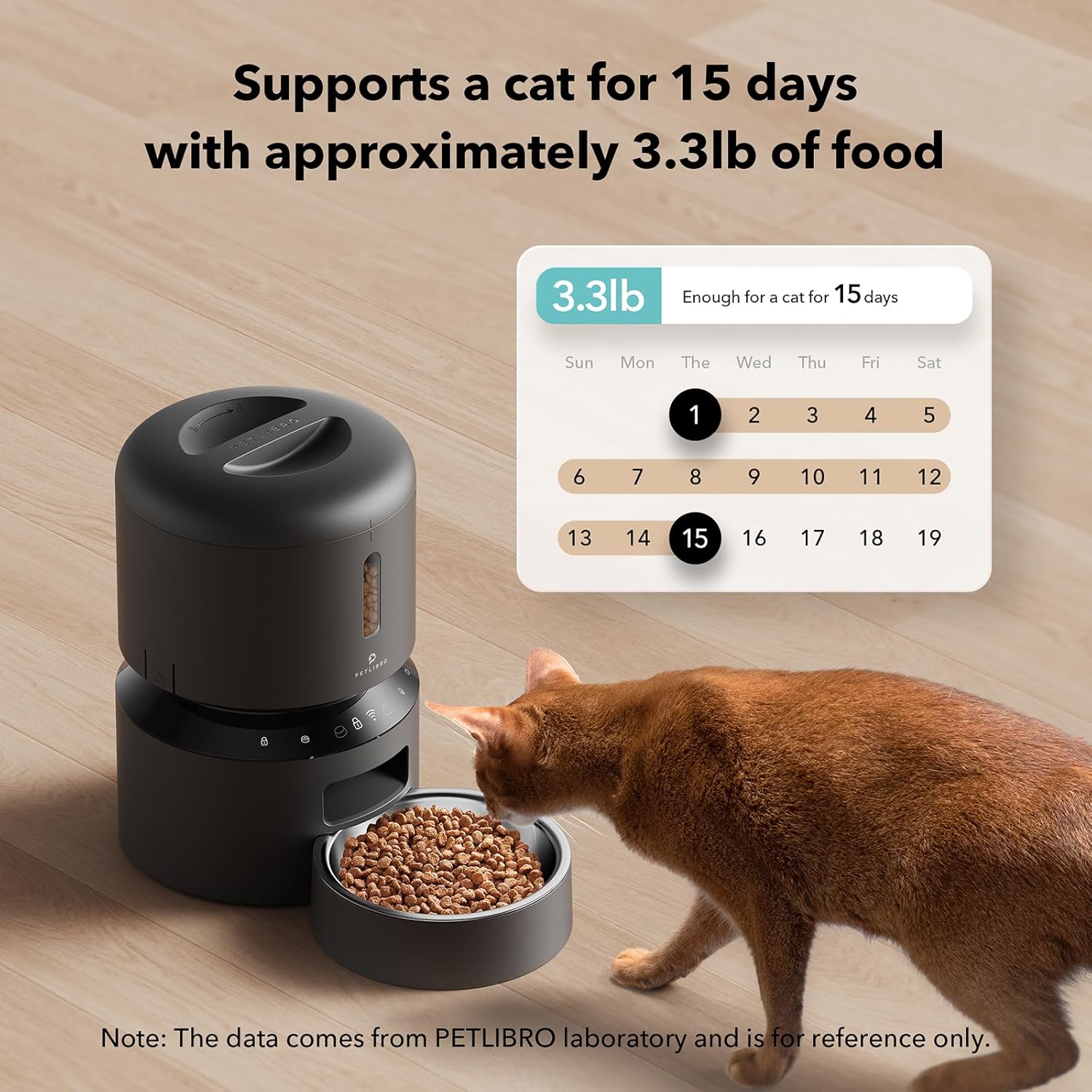 Automatic Cat Feeder, 5G Wifi Pet Feeder with Freshness Preservation, Timed Cat Feeders for Dry Food, up to 48 Portions 10 Meals per Day, Granary Pet Feeder for Cat/Dog