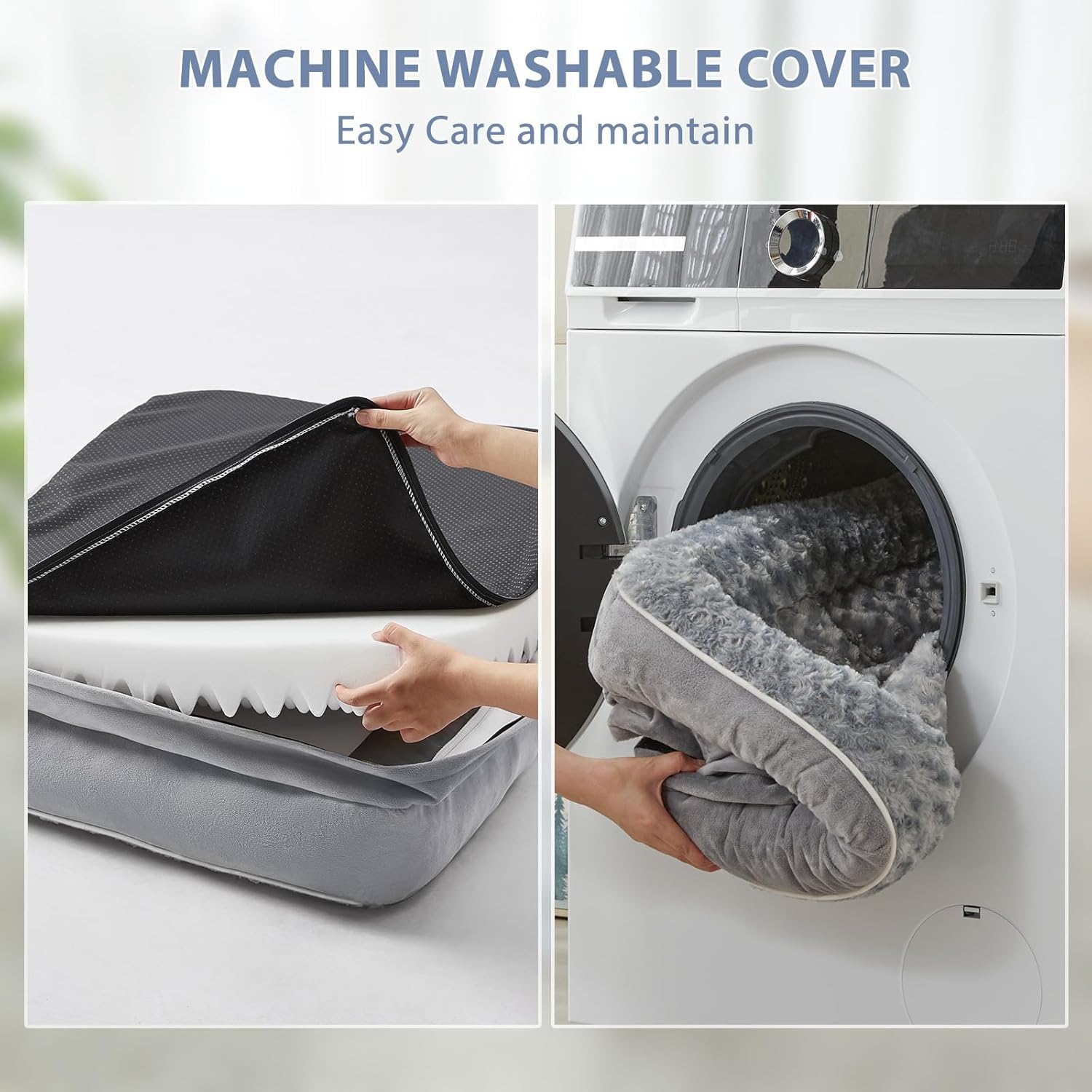 Orthopedic Dog Beds for Large Dogs-Waterproof Sofa Pet Bed with Removable Washable Cover, Big Dog Bed with Waterproof Lining and Nonskid Bottom,Pet Bed for Large Dogs