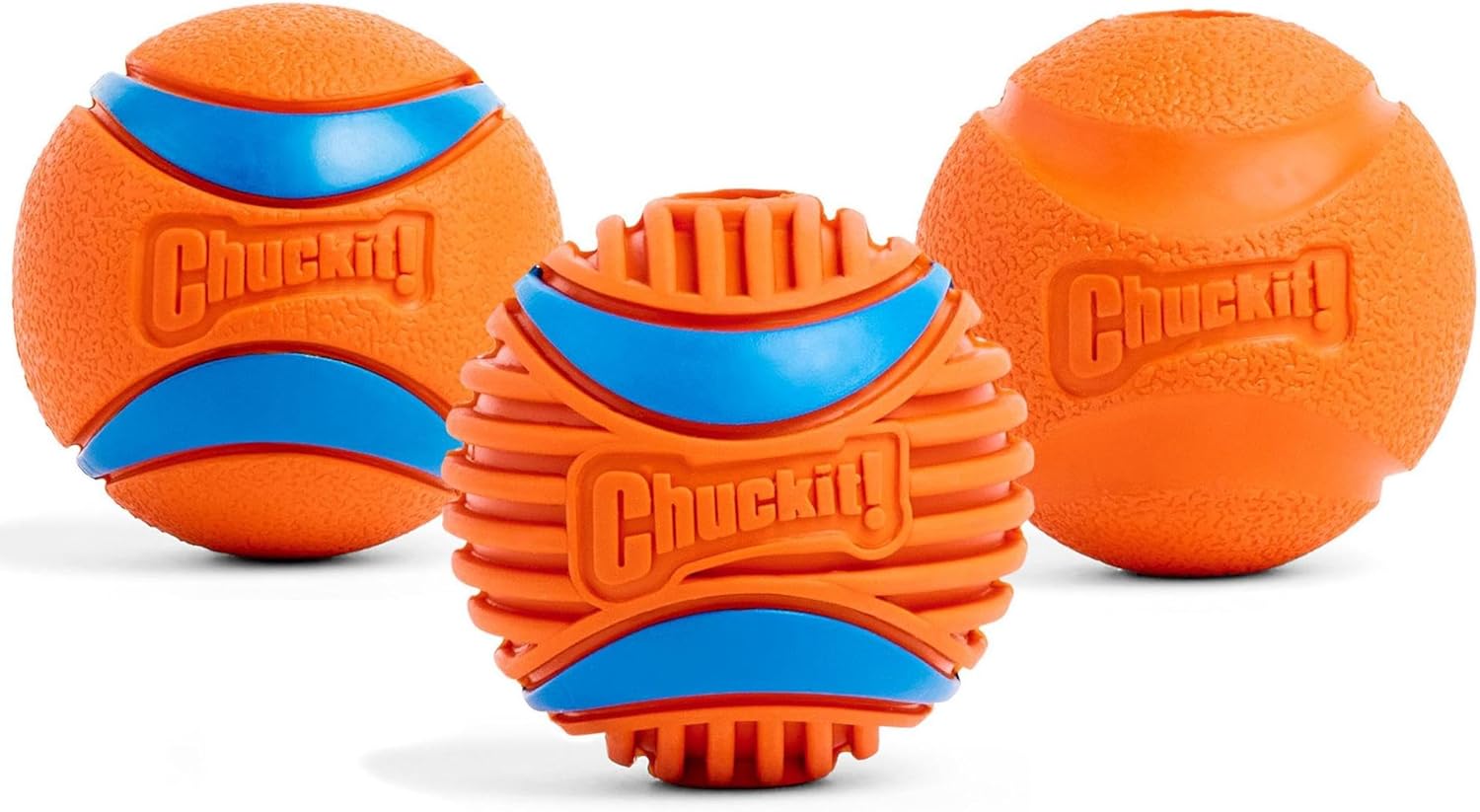 Dog Balls - Interactive Dog Toys, High-Bounce Fetch Ball, Floating Ultra and Rugged Balls, Durable - Size Medium, 2.5-Inch Diameter, Set of 3