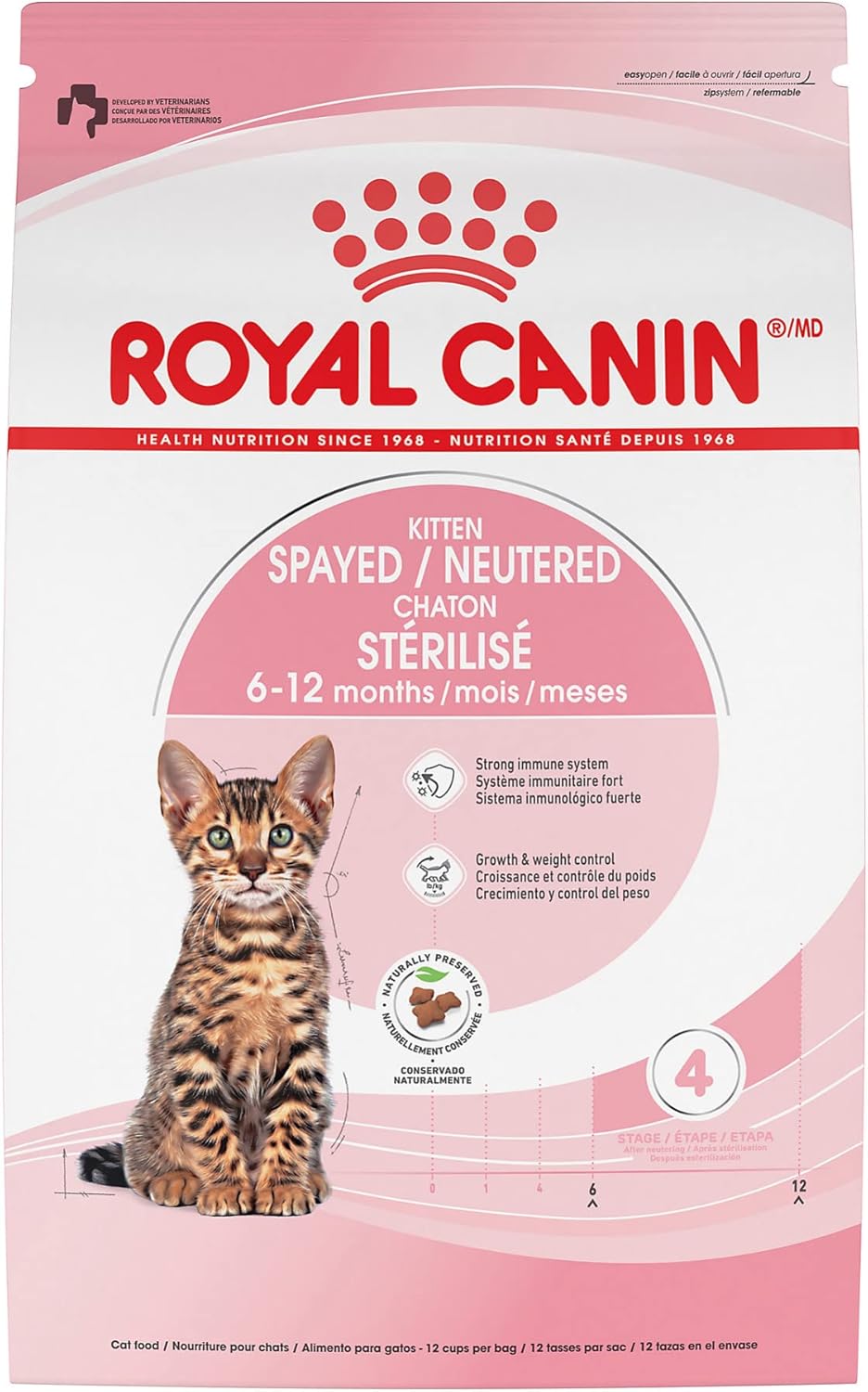 Feline Health Nutrition Kitten Spayed/Neutered Dry Cat Food, 2.5 Lb Bag