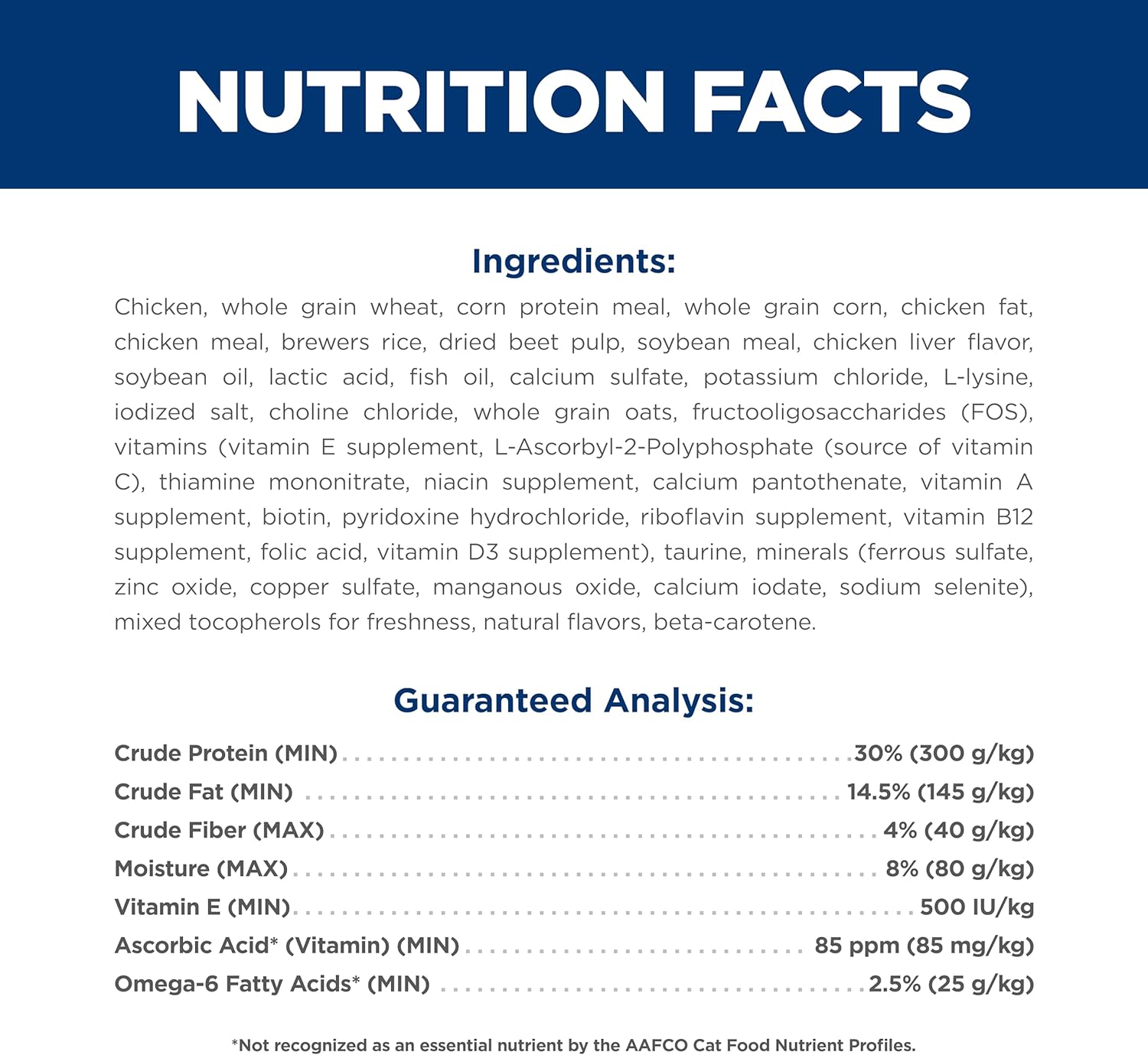 Adult 1-6, Adult 1-6 Premium Nutrition, Dry Cat Food, Chicken Recipe, 7 Lb Bag
