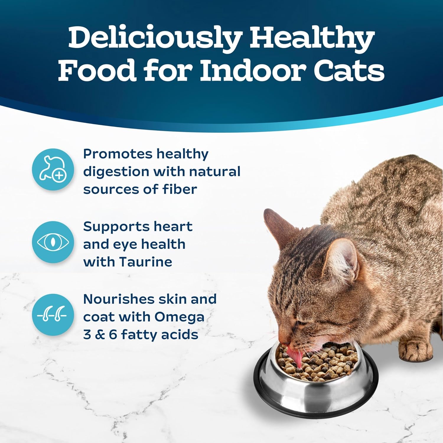 Tastefuls Natural Dry Food for Adult Indoor Cats, Chicken & Brown Rice Recipe, 7-Lb. Bag