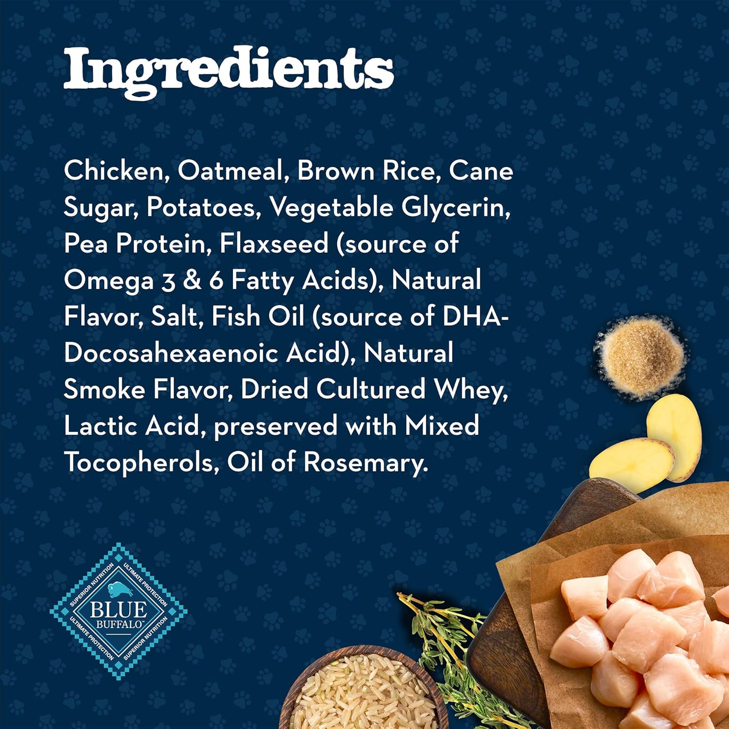 Baby BLUE Training Treats Natural Puppy Soft Dog Treats, Savory Chicken 4-Oz Bag