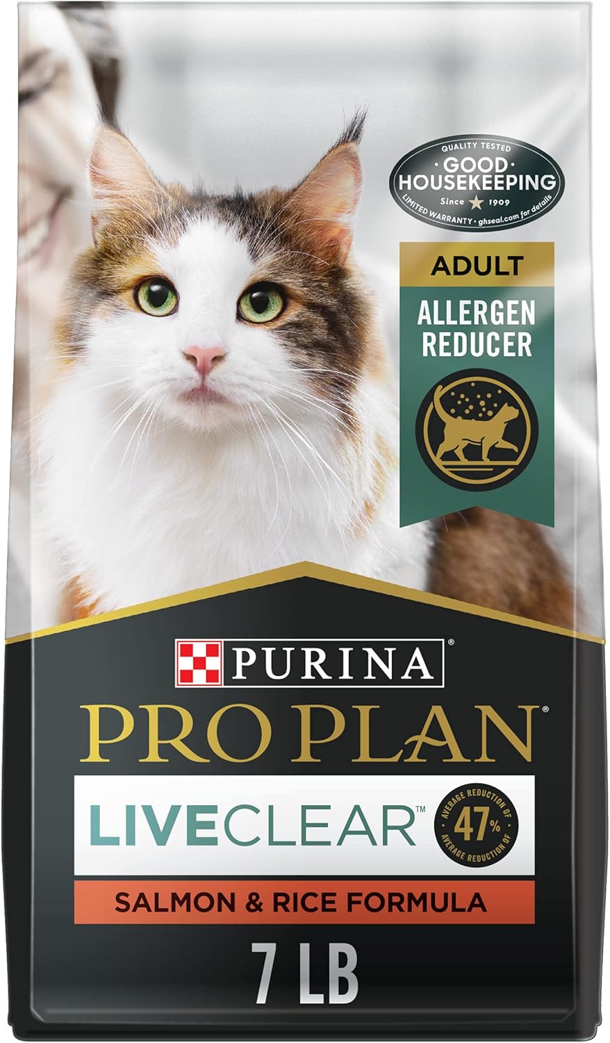 Allergen Reducing, High Protein Cat Food, LIVECLEAR Chicken and Rice Formula - 7 Lb. Bag