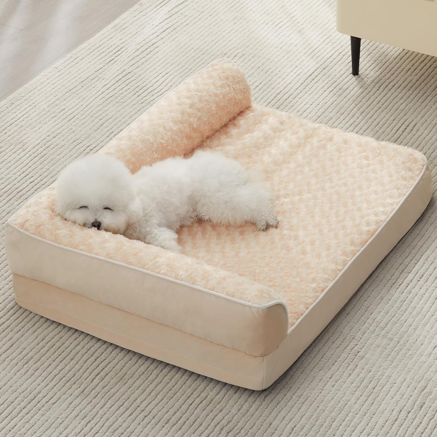 Orthopedic Dog Beds for Large Dogs-Waterproof Sofa Pet Bed with Removable Washable Cover, Big Dog Bed with Waterproof Lining and Nonskid Bottom,Pet Bed for Large Dogs