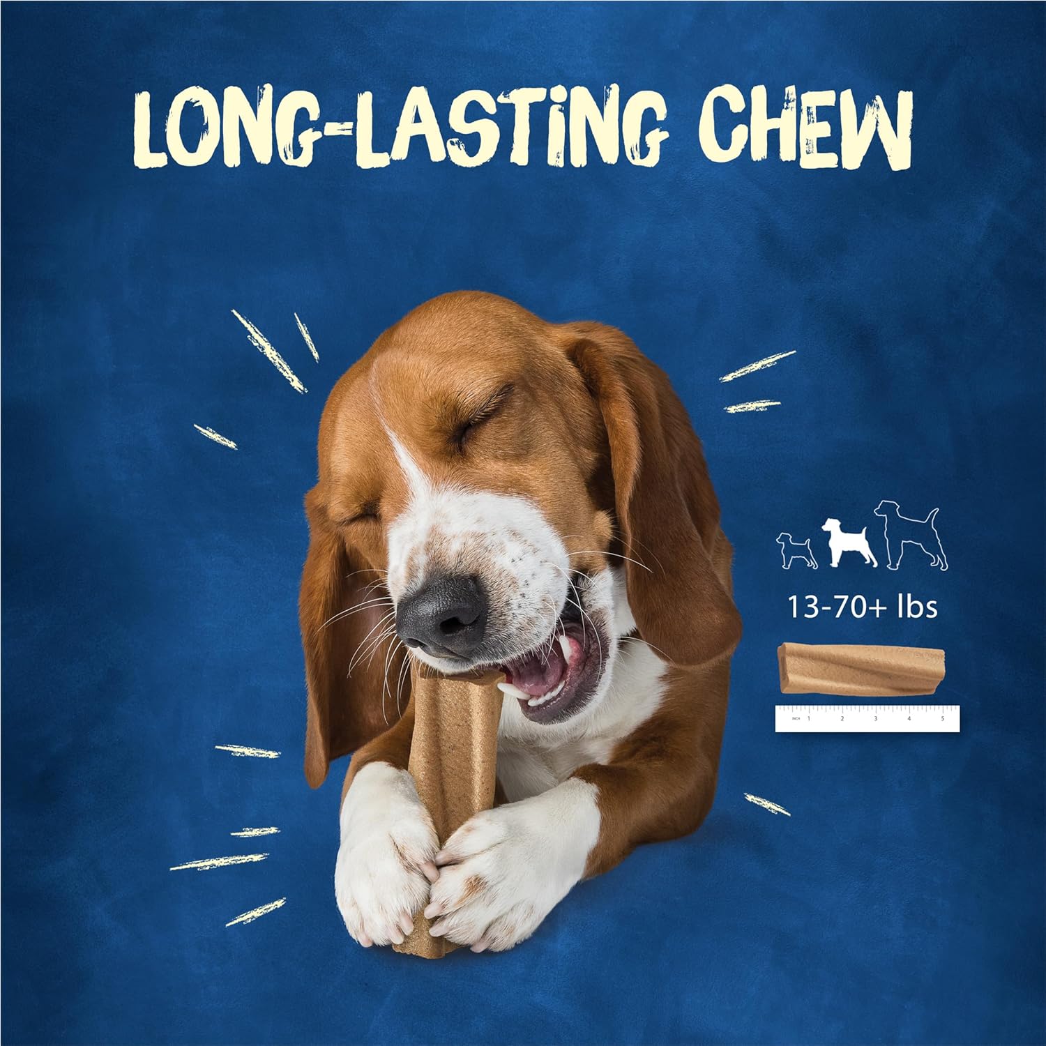 Bone Adult Dog Chew Bone Treats, Peanut Butter - 10 Ct. Pouch