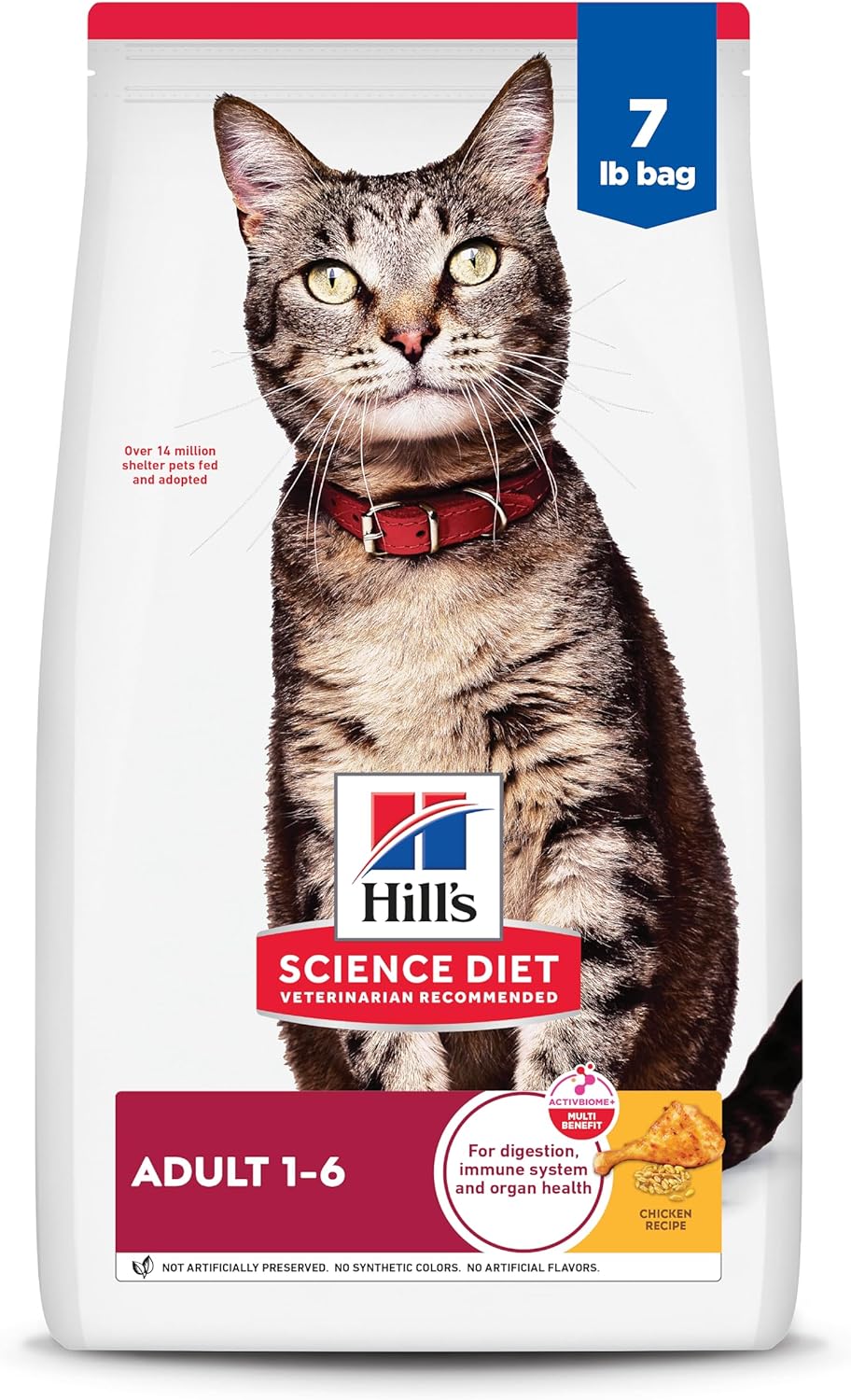 Adult 1-6, Adult 1-6 Premium Nutrition, Dry Cat Food, Chicken Recipe, 7 Lb Bag