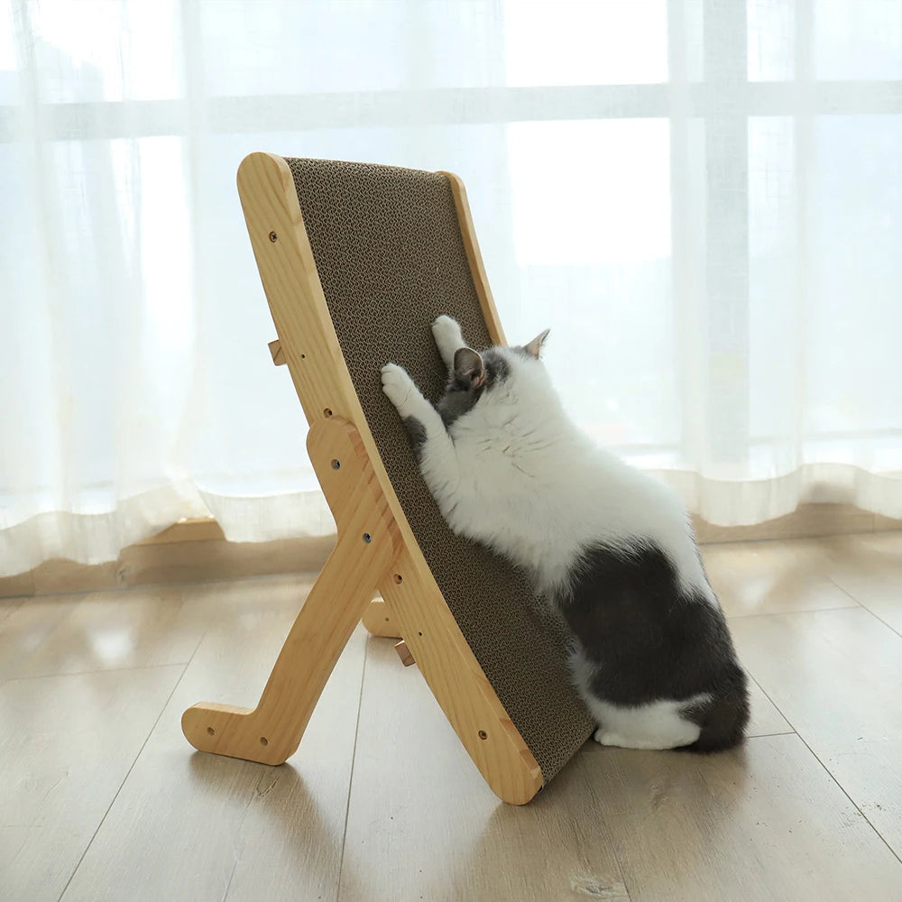 Wooden Cat Scratcher Scraper