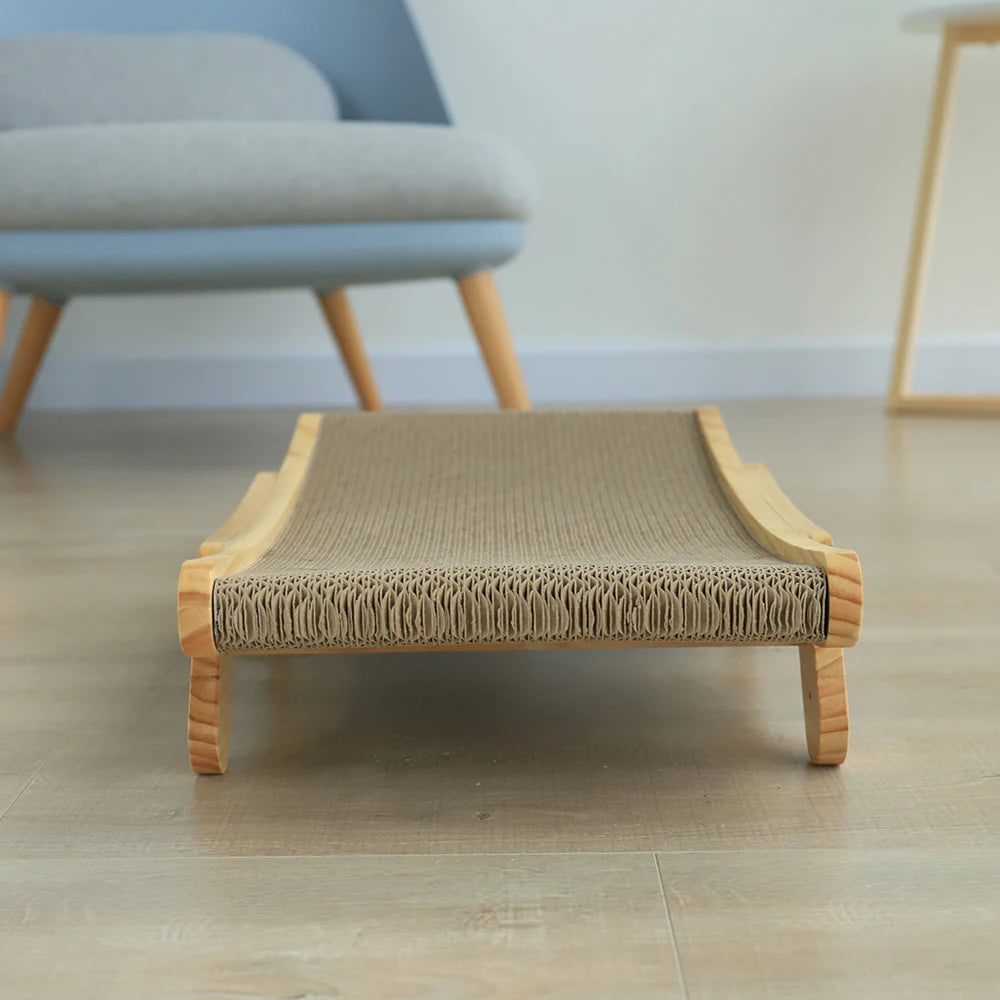 Wooden Cat Scratcher Scraper