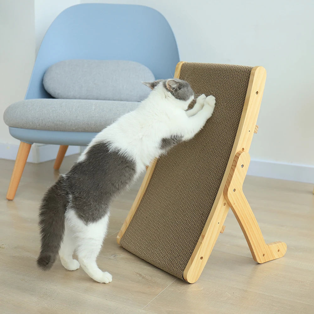 Wooden Cat Scratcher Scraper