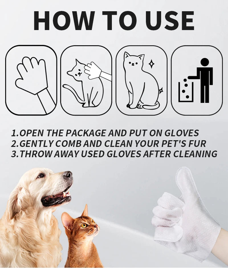 Pet Wash-Free Gloves