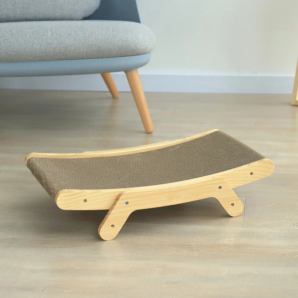 Wooden Cat Scratcher Scraper
