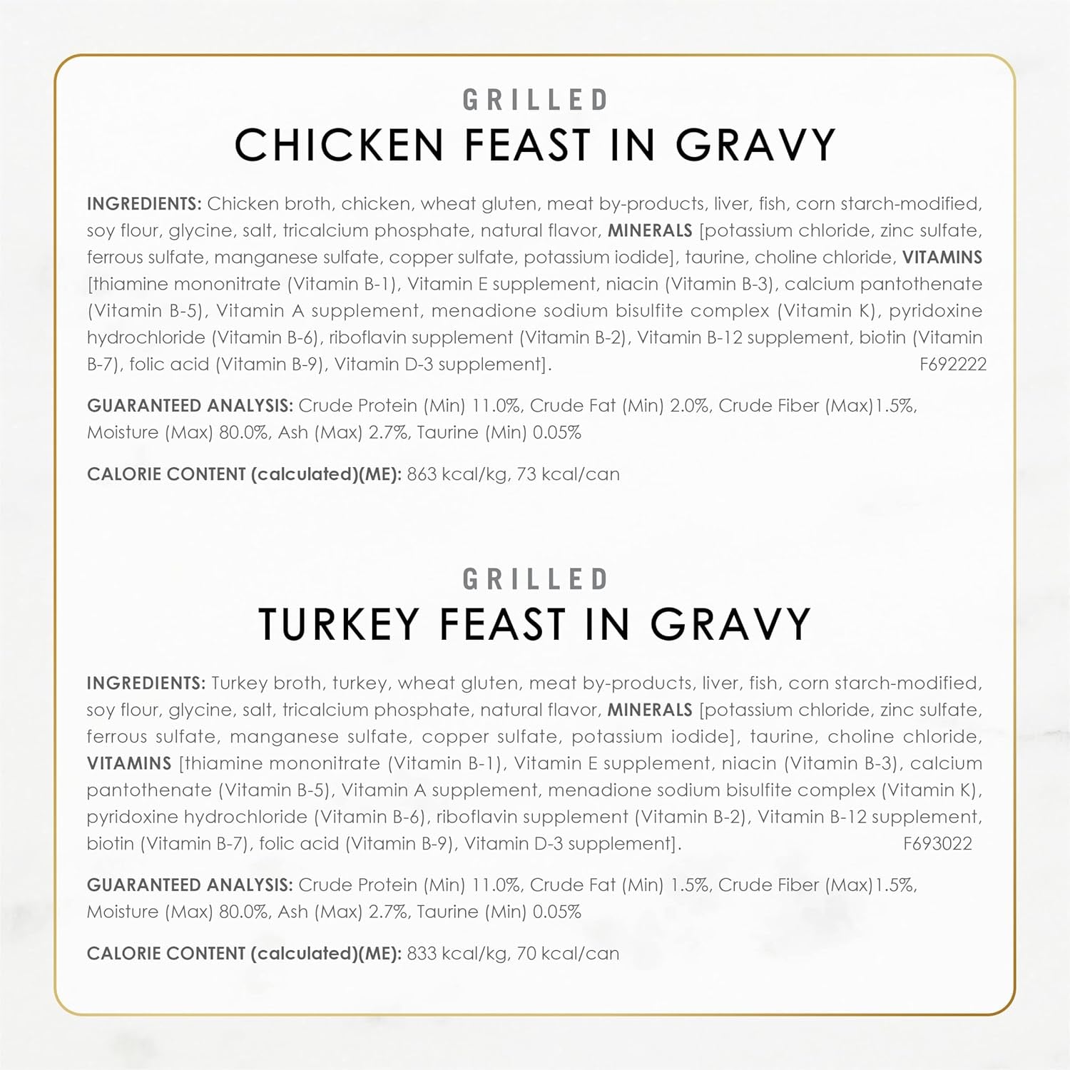 Purina  Grilled Wet Cat Food Poultry and Beef Collection Wet Cat Food Variety Pack - (Pack of 24) 3 Oz. Cans